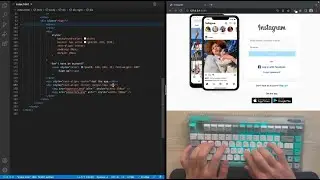 ASMR Programming - Instagram Login Page - No Talking