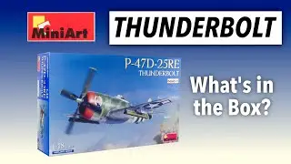 MINIART P-47 THUNDERBOLT 1/48 scale model kit - whats in the box?