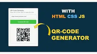 QR-CODE Generator using HTML CSS JS | QR CODE in JAVASCRIPT | PRAROZ #html #css #js