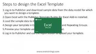How To Design Excel Report in Oracle BIP - Fusion Applications