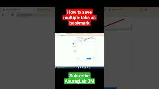 How to bookmark all tabs in Chrome shortcut