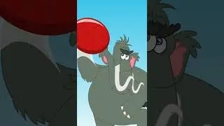 Mammoths having fun at the beach