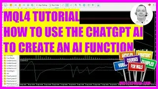 MQL4 TUTORIAL - HOW TO USE CHATGPT AI IN METATRADER TO CREATE A FUNCTION