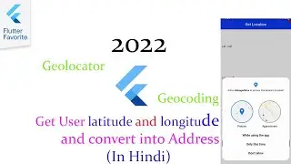 How to Get User Location Latitude & Longitude and convert into Address Flutter Tutorial in Hindi