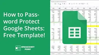 How to Password Protect Google Sheets: Free Template!