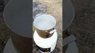Печь из баллона фреона