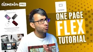 Elementor Wordpress Tutorial - Flex Box Container One Page Tutorial - Elementor Flex 2022