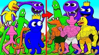 РАДУЖНЫЕ ДРУЗЬЯ ПОЛУЧИЛИ СУПЕРСИЛУ И СТАЛИ КАЧКАМИ! RAINBOW FRIENDS Мультик Анимация