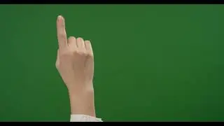 Female Finger making tap gestures on green screen 4K | Green Screen | 4 K