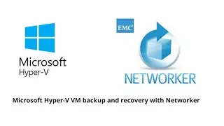 Microsoft windows server 2019 Hyper-V VM backup and recovery with Dell EMC Networker 19.5