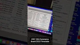 HSC 12th Board Exam 2023 Timetable | HSC Commerce