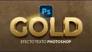 Efecto de texto dorado en photoshop