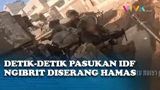 VIDEO Pasukan IDF Kabur Saat Digempur Serangan Hamas