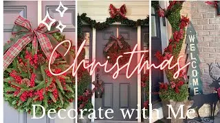 Christmas Decorate with Me 2024 | Christmas Decorating ideas | Front Porch