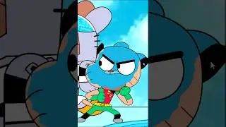 Amazing World of Gumball transforms into Teen Titans GO #Gumball #transforms #shorts #colorswap