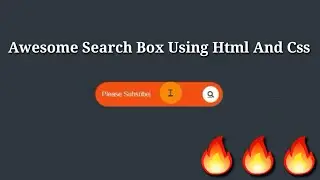 🔥 Stylish Search Box Using Html And Css | How To Create Search Box Using Html and Css | Search Box
