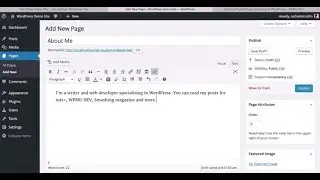 Wordpress! How to Create a Page in Wordpress