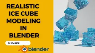 Realistic ice cube modeling in blender