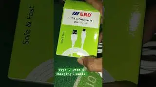 mobile charging cable type C Data Transfer Cable erd branded #smartphone #mobile#cable #charger#usb