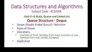 Deque-Double-Ended-Queue-2-6-Data Structures and Algorithms-Definition, Applications, types