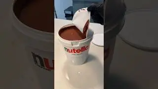 Nutella Bucket Chocolate Opening | ASMR