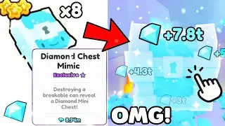 💎🥳 I GOT *MAX* DIAMOND CHEST ENCHANTS & EARNED __ DIAMONDS in Pet Simulator 99!