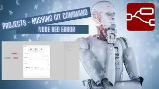 Node Red Projects Missing GIT Command
