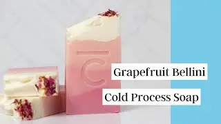 How I Made A Layered Grapefruit Bellini Cold Process Soap | Recipe Included