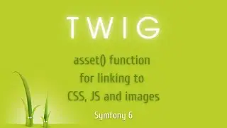 Symfony 6 - asset() function for linking to CSS, JS and images