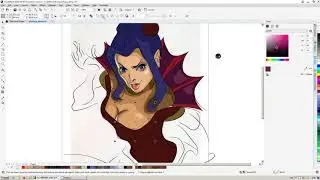 Queen of Spades by Elena Nechiporenko | Speed Drawing