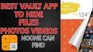 Best Vault Application | Hide Private Files Photos And Videos | Noone can Find |