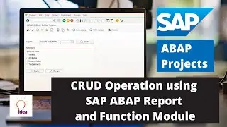 CRUD Operation using ABAP Report and Function Module | SAP ABAP Project