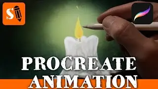 Procreate 5  Animation Tutorial: How to Animate a Candle Flame