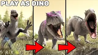 WE EVOLVE INTO THE TERRIFYING INDOMINUS REX | PLAY AS DINO | ARK SURVIVAL EVOLVED