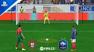 RONALDO V MBAPPE ! PORTUGAL VS FRANCE ! FIFA WORLD CUP FINAL ! PENALTY SHOOTOUT ! FIFA 23