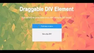 Draggable Div Element, Javascript Drag And Drop File Upload, Draggable Jquery