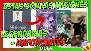 ✅TODOS los tipos de MISIONES❗ QUE LEGENDARIAS son MÁS IMPORTANTES🎁 GENSHIN IMPACT GUÍA novatos 2023🌟