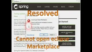 Cannot install remote marketplace (Resolved)