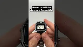 How to set OFF the Alarm on a Casio A163W