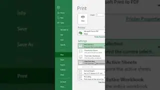 How to Convert Excel to PDF #Shorts #MSExcel #Exceltopdf