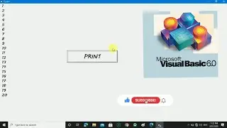 Print numbers in visual basic 6.0 using loop in 1 sec time interval | Step by Step tutorial | hindi