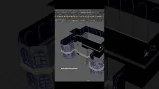 House 3d modeling, low poly mansion design. Autodesk Maya tutorial #gamedesign #architecture #3dart