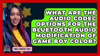 What Are the Audio Codec Options for the Bluetooth Audio Modification of Game Boy Color?