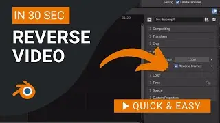 Blender Tutorial: How to Reverse Video in Blender Video Editor