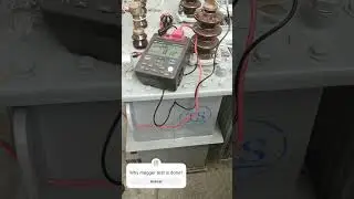 Megger test at 250 KVA distribution transformer #shorts