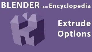 Blender Encyclopedia - Extrude Options tutorial #videosforfreeeducation