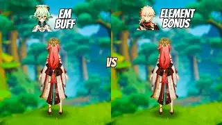 EM Buff VS Element Buff Which Is The Best Support For Yae Miko? {Genshin Impact}