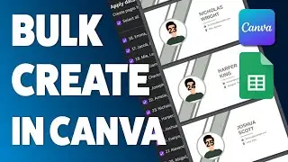 Bulk create your designs in Canva with your own data