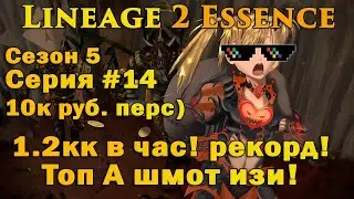 Выживание за Гнома #14 НОВЫЕ ВЕРШИНЫ 1.2кк в час, идем к 2кк, беру топ А шмотки в Lineage 2 Essence