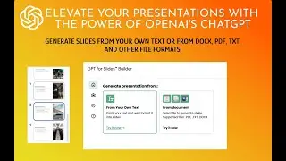 Introducing GPT for Slides™ Builder: Revolutionize Your Google Slideshows with AI